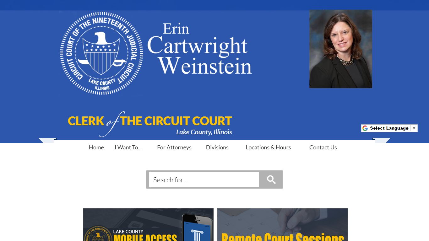 Erin Cartwright Weinstein Lake County, Illinois, Clerk of the Circuit Court